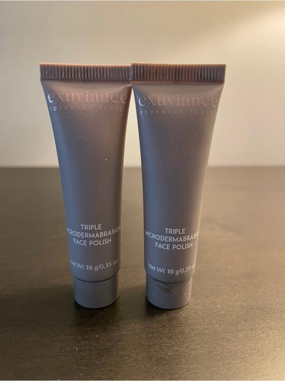 Exuviance Triple Microdermabrasion Face Polish 10 g .35 oz Travel Size NEW X2